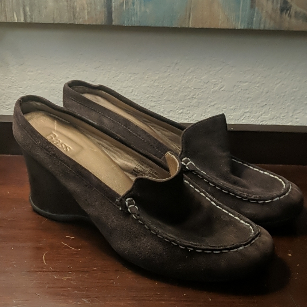 BASS Suede Wedges